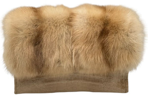 Nancy Gonzalez Caiman Crocodile & Mink Shoulder Bag
