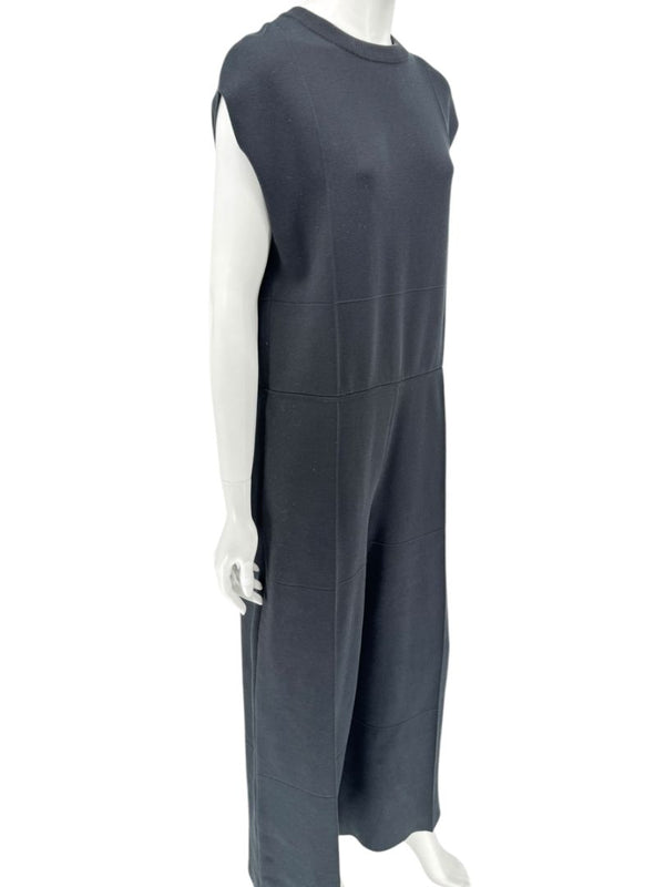 Balenciaga Black Sleeveless Wide-Leg Jumpsuit – Size FR 36