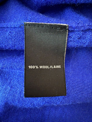 Lafayette 148 New York Royal Blue Sleeveless Turtleneck Sweater – Size L