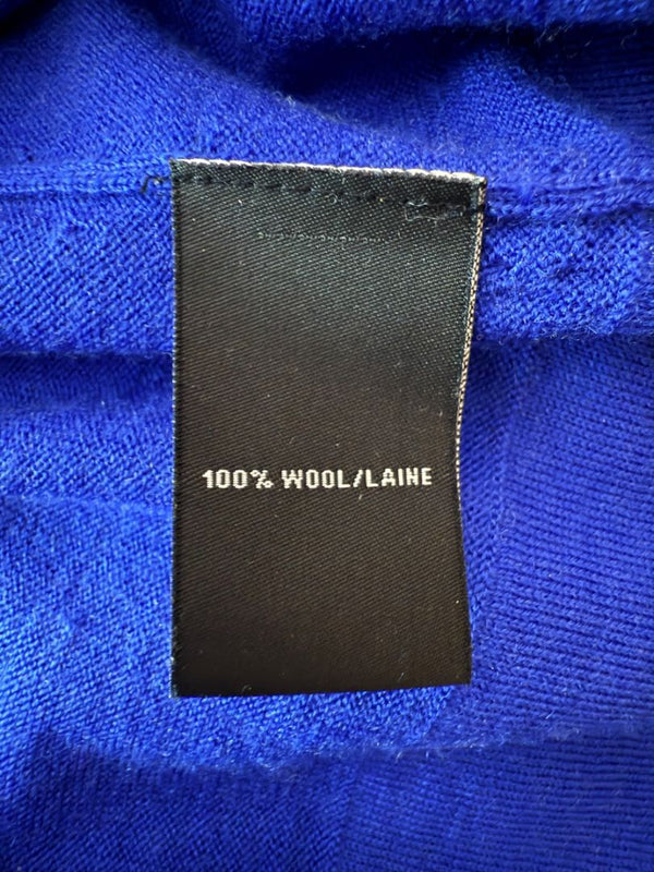 Lafayette 148 New York Royal Blue Sleeveless Turtleneck Sweater – Size L