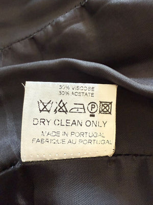 Ivan Grundahl Black Structured Hook-Front Corset Top – Size 44