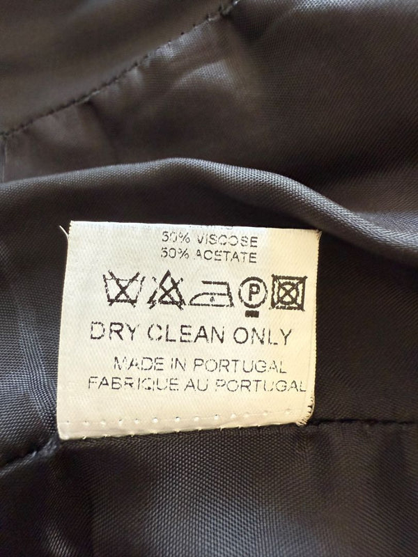 Ivan Grundahl Black Structured Hook-Front Corset Top – Size 44