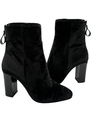 Alexandre Birman Black Velvet Booties – Size 39.5