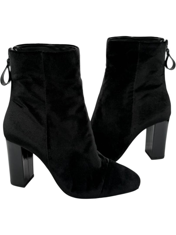 Alexandre Birman Black Velvet Booties – Size 39.5