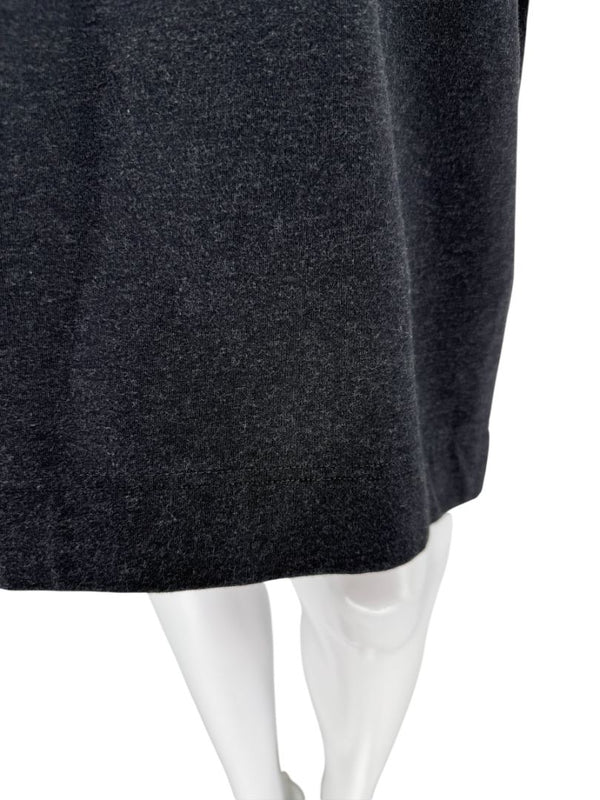Brunello Cucinelli Charcoal Puff-Sleeve Tunic with Monili Trim – Size Large
