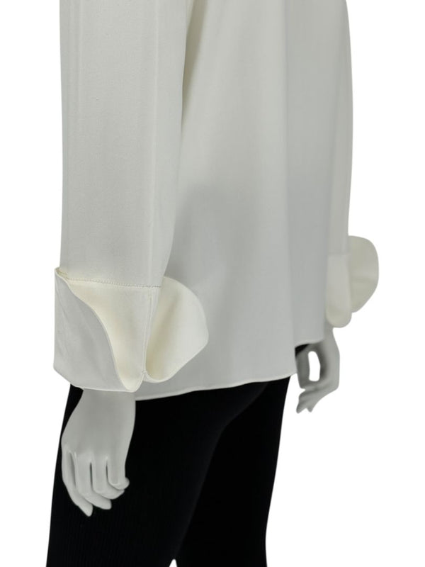 The Row Ivory Long Sleeve Blouse – Size 6