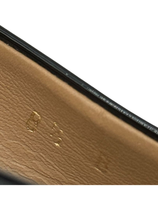 Salvatore Ferragamo Black Patent Leather Peep Toe Pumps – Size 8.5B