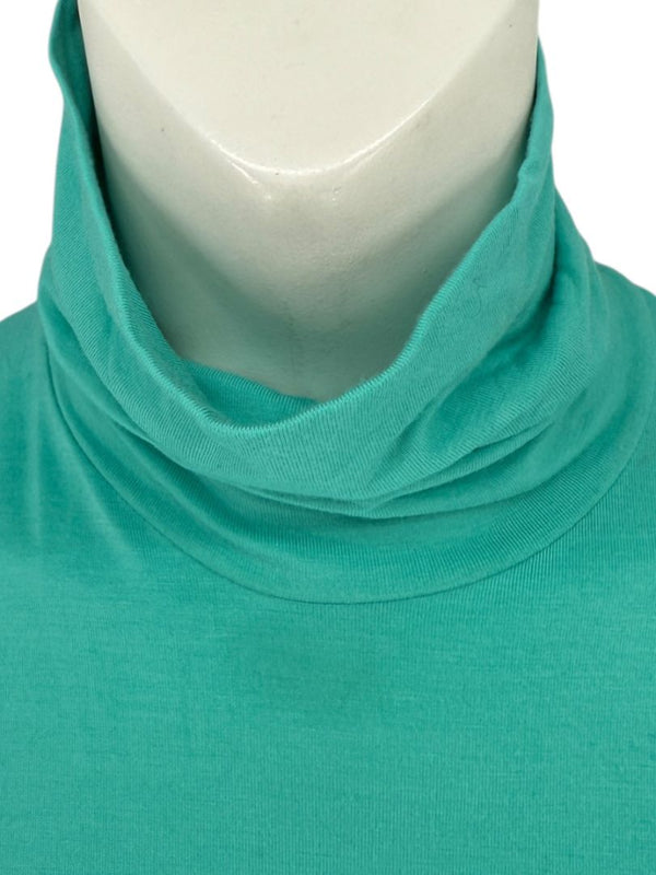 Les Copains Sleeveless Aqua Turtleneck Top – Size IT 46 (US L)