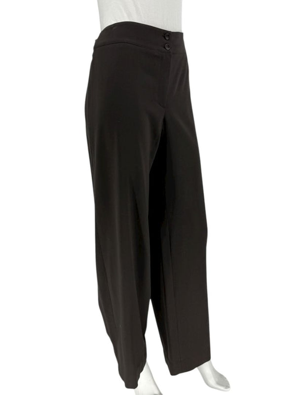 Armani Collezioni Charcoal Wide-Leg Trousers – Size 12