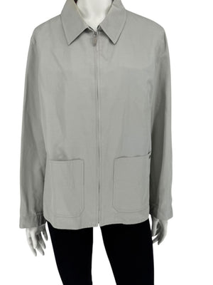 Chanel Identification Pale Grey Zip Jacket – FR 44