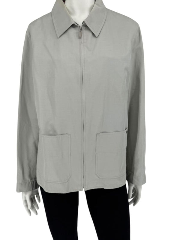 Chanel Identification Pale Grey Zip Jacket – FR 44