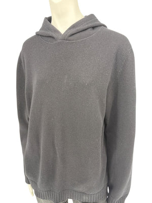 Brunello Cucinelli Black Wool & Cashmere Hoodie – Size M