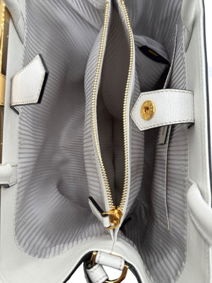 Fendi Vitello Elite 2Jours Tote in White