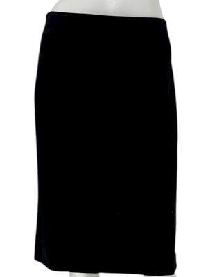 Escada Black Velvet Stretch Pencil Skirt – Size 40/US 10