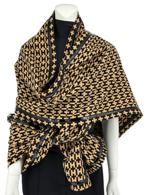 Halston “H” Designer Collection Oversized Wrap- Vintage