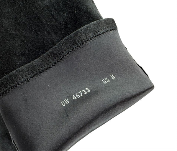 Stuart Weitzman Black Suede Knee-High Heeled Boots – Size 8.5M