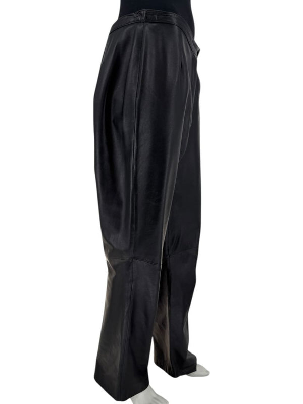 Valerie Stevens Black Genuine Leather Pants – Size 10