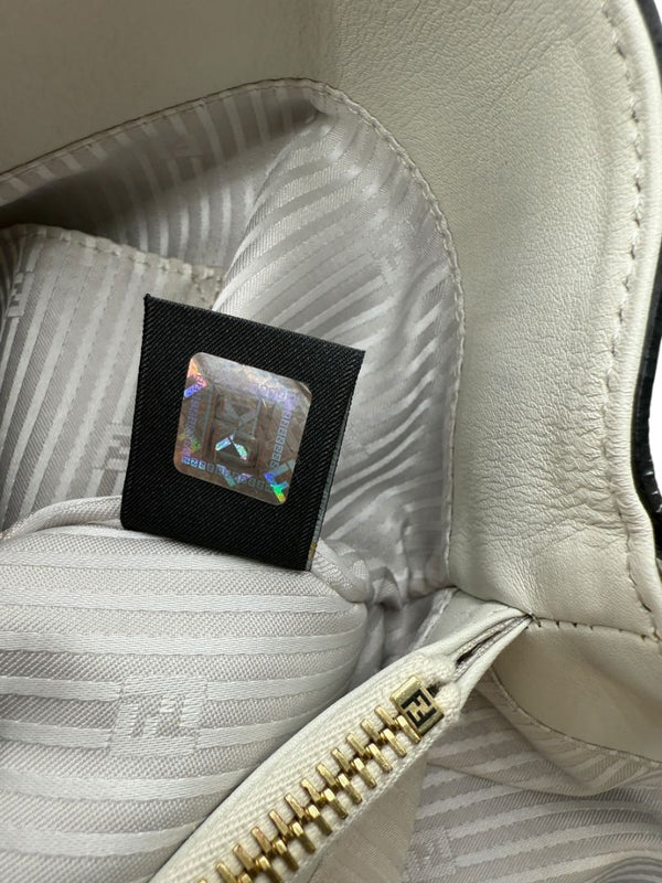 Fendi Vitello Elite 2Jours Tote in White