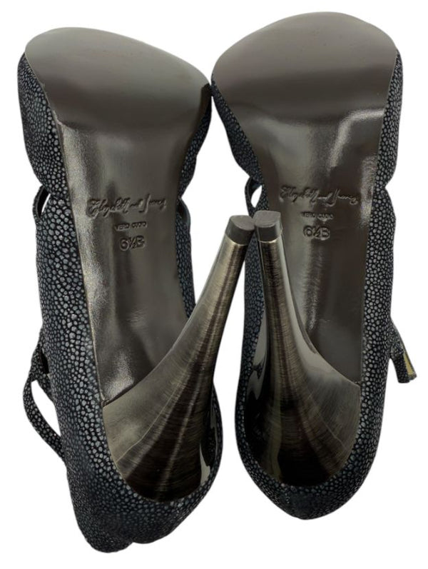 Elizabeth and James Textured Cutout Booties – Size 36.5 (New in Box)