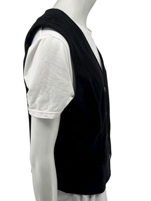 Dana B. and Karen Women’s Black Velvet Button-Front Vest – Size 12