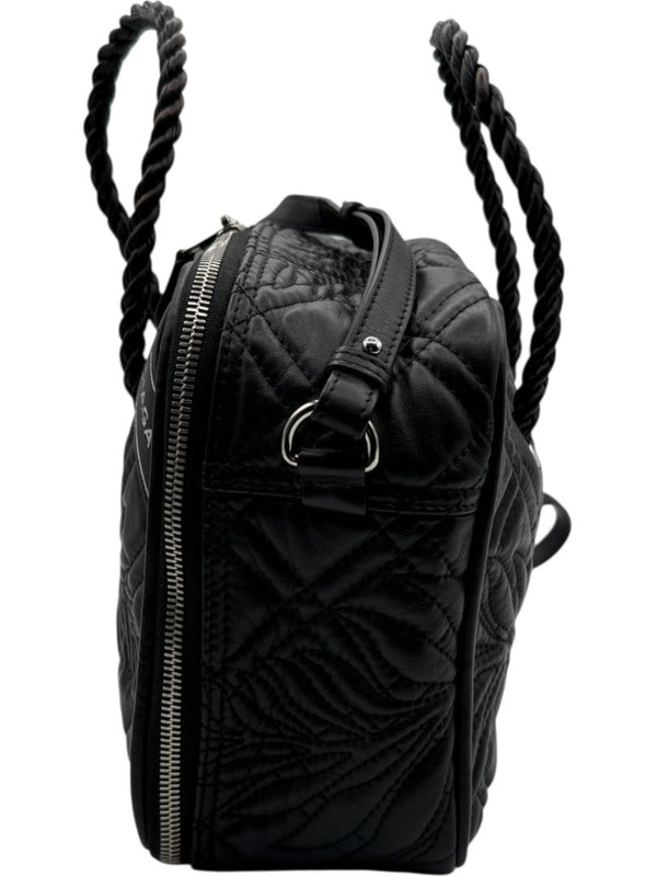 Balenciaga Quilted Blanket Square 2WAY Handbag - Black