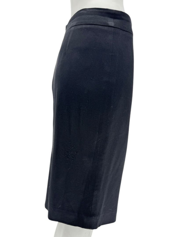 Escada Black Velvet Stretch Pencil Skirt – Size 40/US 10
