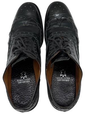 Church’s Deep Gray/Green Patent Leather Wingtip Brogue Oxfords – Size 40