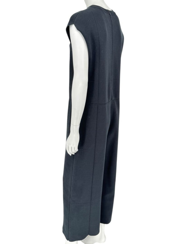 Balenciaga Black Sleeveless Wide-Leg Jumpsuit – Size FR 36