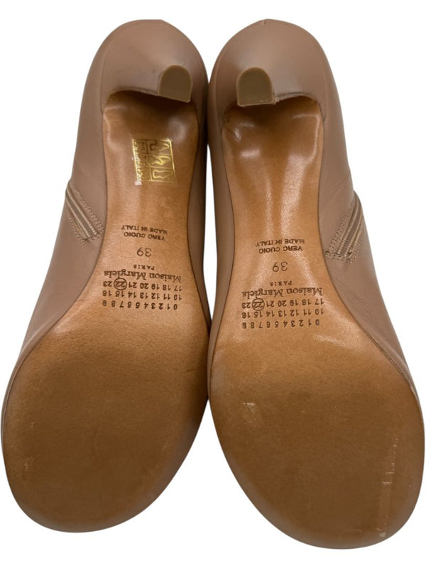 Maison Martin Margiela Nude Leather Booties – Size 39