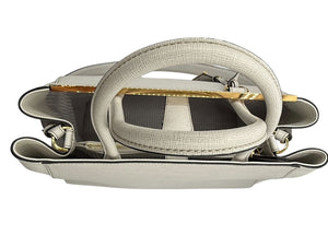 Fendi Vitello Elite 2Jours Tote in White