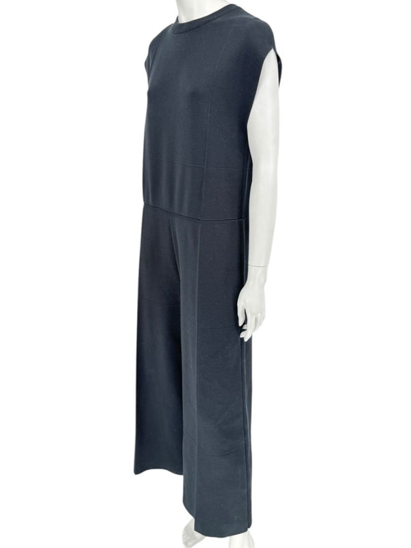 Balenciaga Black Sleeveless Wide-Leg Jumpsuit – Size FR 36