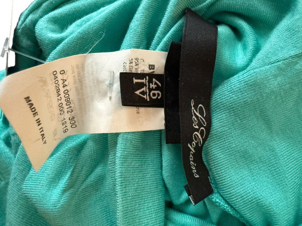 Les Copains Sleeveless Aqua Turtleneck Top – Size IT 46 (US L)