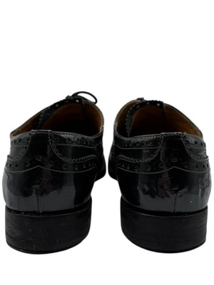 Church’s Deep Gray/Green Patent Leather Wingtip Brogue Oxfords – Size 40