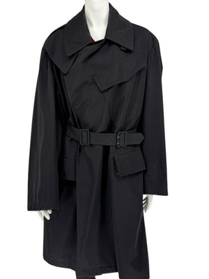 Jean Paul Gaultier Homme Black Belted Trench Coat – Size IT 50 / US 40