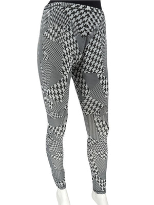 Alexander McQueen Graphic Patchwork Leggings – Size Medium
