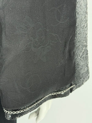Chanel Black Sequin Jacket – 2009 Cruise Collection (Miami-Inspired) Size FR 46