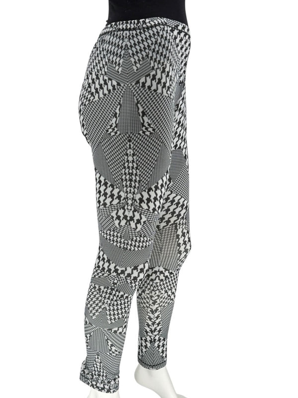 Alexander McQueen Graphic Patchwork Leggings – Size Medium