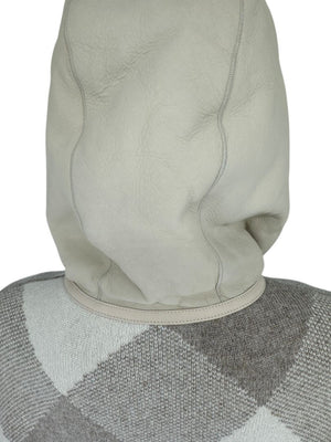 Loro Piana Natural Cashmere Argyle Hooded Coat – Size XS – Excellent Preowned Condition