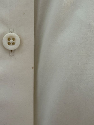 Givenchy Paris White Cotton Silk Button Down Shirt Blouse Women’s FR 42 US 10