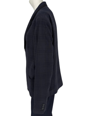 Lanvin ♥ H&M Men’s Blue Plaid Wool Suit – Size EU 52 - Limited Edition – New with Tags