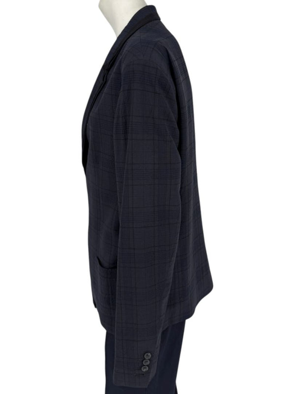 Lanvin ♥ H&M Men’s Blue Plaid Wool Suit – Size EU 52 - Limited Edition – New with Tags