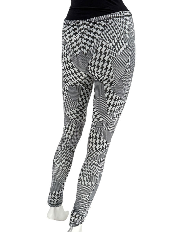 Alexander McQueen Graphic Patchwork Leggings – Size Medium