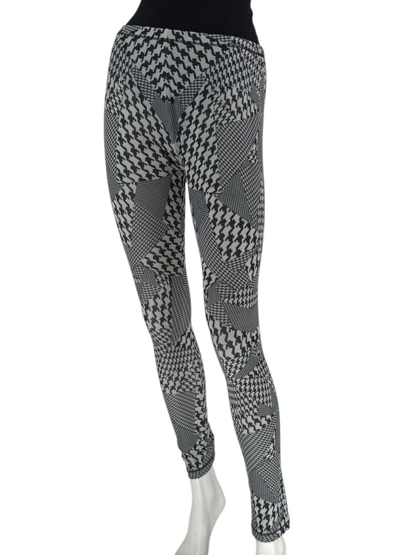 Alexander McQueen Graphic Patchwork Leggings – Size Medium