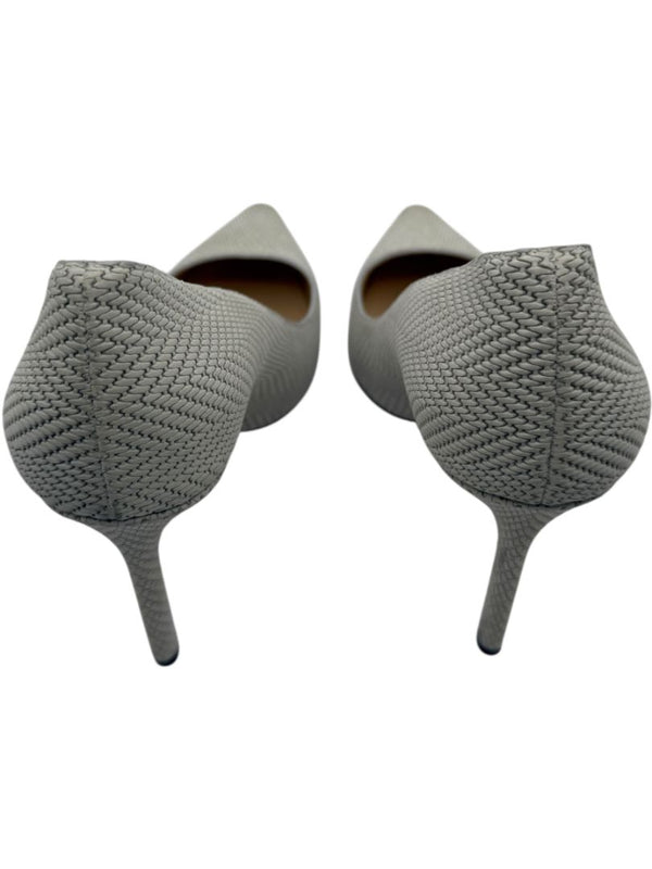 Jimmy Choo Ivory Woven Leather Pointed Toe Pumps – Size 39.5