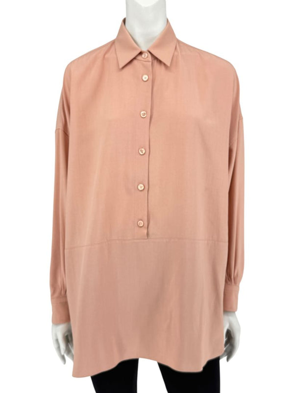 Loro Piana Rose Silk Button-Down Shirt – Size IT 40