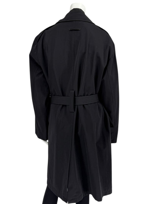 Jean Paul Gaultier Homme Black Belted Trench Coat – Size IT 50 / US 40