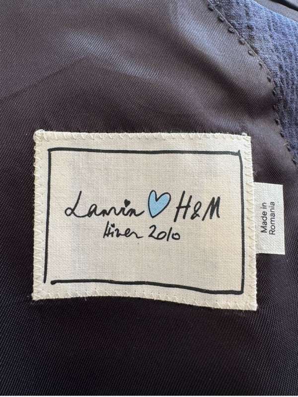 Lanvin ♥ H&M Men’s Blue Plaid Wool Suit – Size EU 52 - Limited Edition – New with Tags
