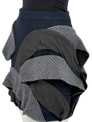 Yigal Azrouël Sculptural Layered Mini Skirt – Size 0
