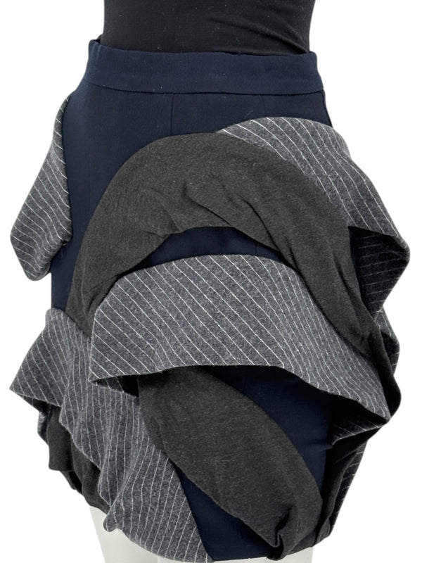 Yigal Azrouël Sculptural Layered Mini Skirt – Size 0