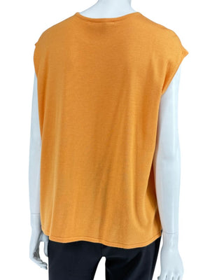 Shamask Tangerine Cashmere & Silk Twin Set – Size 2